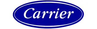 Carrier logo representing one of the leading HVAC equipment brands serviced and maintained by Express Refrigeration Ltd in Calgary